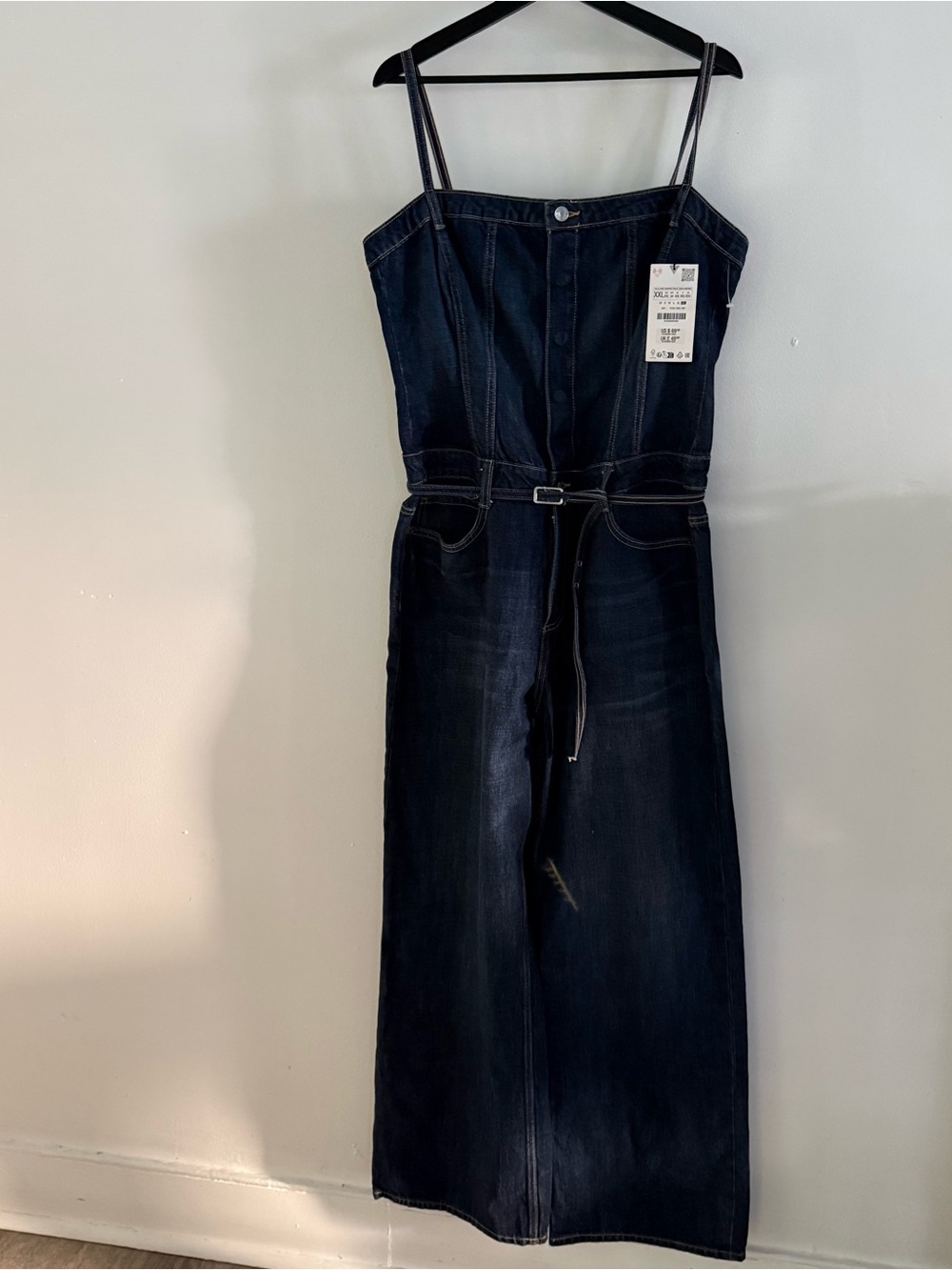 Zara Dark Blue Denim Jumpsuit - Picture 4 of 15